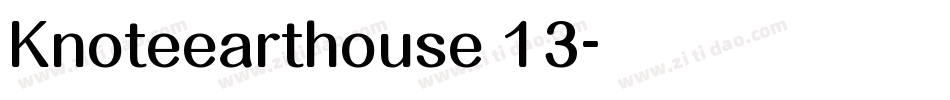 Knoteearthouse 13字体转换